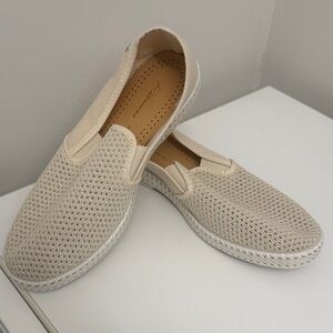 Rivieras Cream Espadrille Slip-Ons